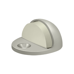 Low Profile Dome Floor Bumper by Deltana -  - Brushed Nickel - New York Hardware