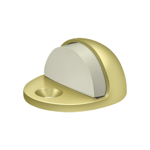 Low Profile Dome Floor Bumper by Deltana -  - Polished Brass - New York Hardware
