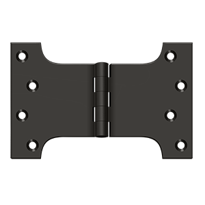 Solid Brass Parliament Hinge by Deltana - 4" x 6" - Oil Rubbed Bronze - New York Hardware