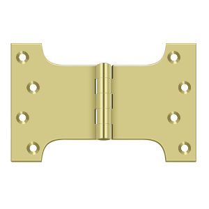 Solid Brass Parliament Hinge by Deltana - 4" x 6" - Polished Brass - New York Hardware