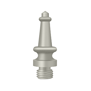 Solid Brass Steeple Tip Finals by Deltana -  - Brushed Nickel - New York Hardware