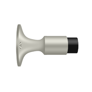 Heavy Duty Wall Mount Bumper by Deltana -  - Brushed Nickel - New York Hardware