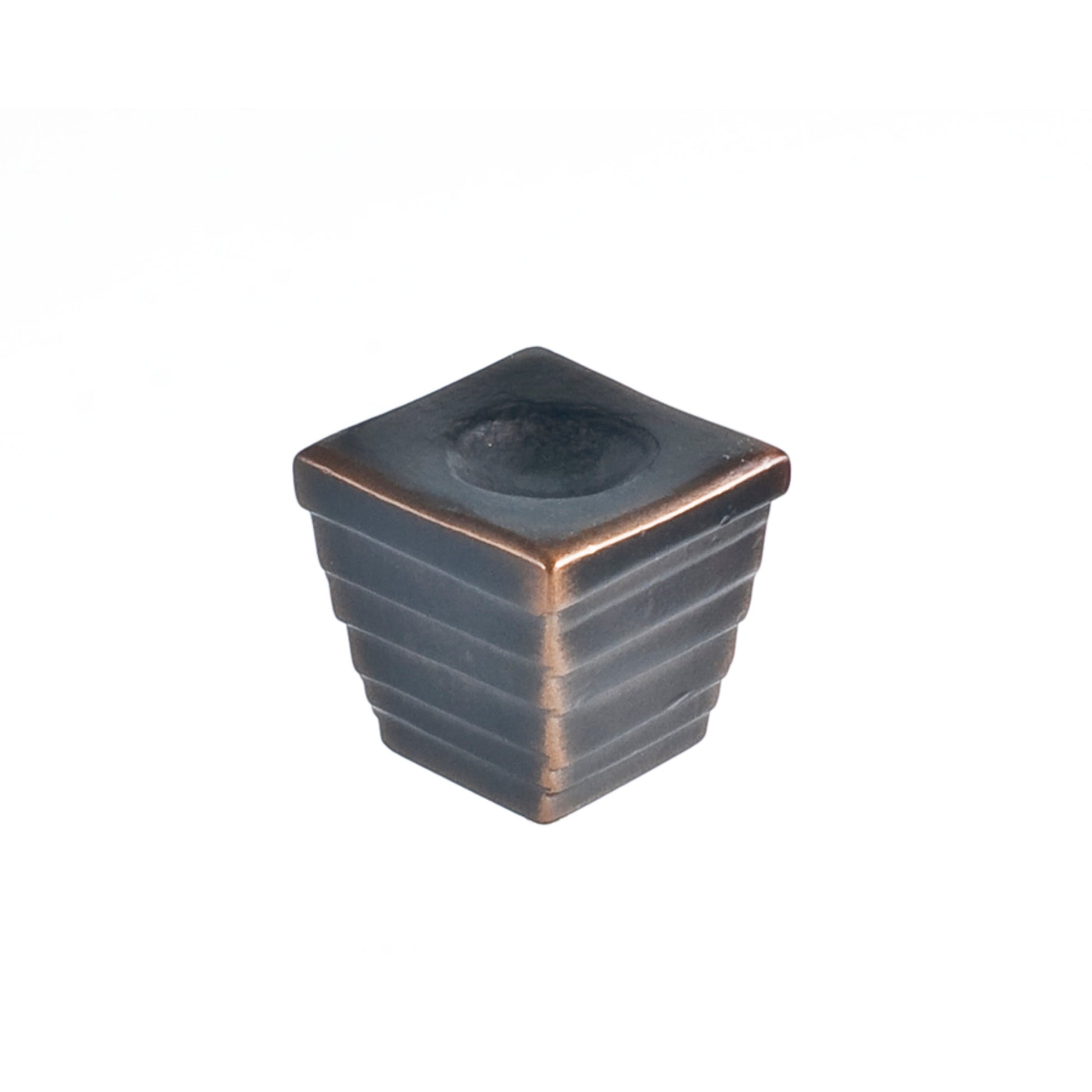 Forged 2 Cube Knob By Du Verre - 1 1/4" - Oil Rubbed Bronze - New York Hardware