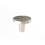 Forged 3 Round Knob By Du Verre - 1 1/2" - Satin Nickel - New York Hardware