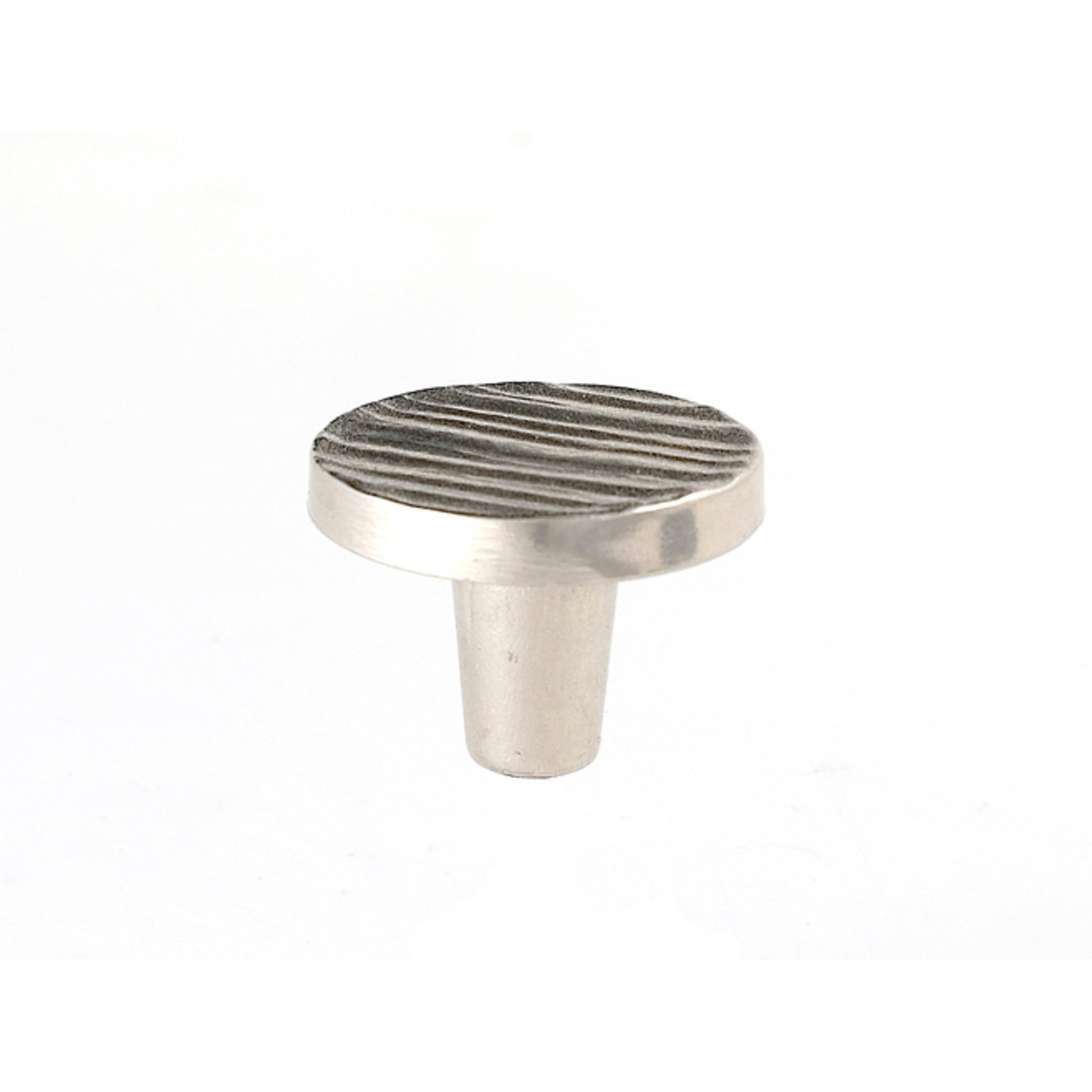 Forged 3 Round Knob By Du Verre - 1 1/2" - Satin Nickel - New York Hardware