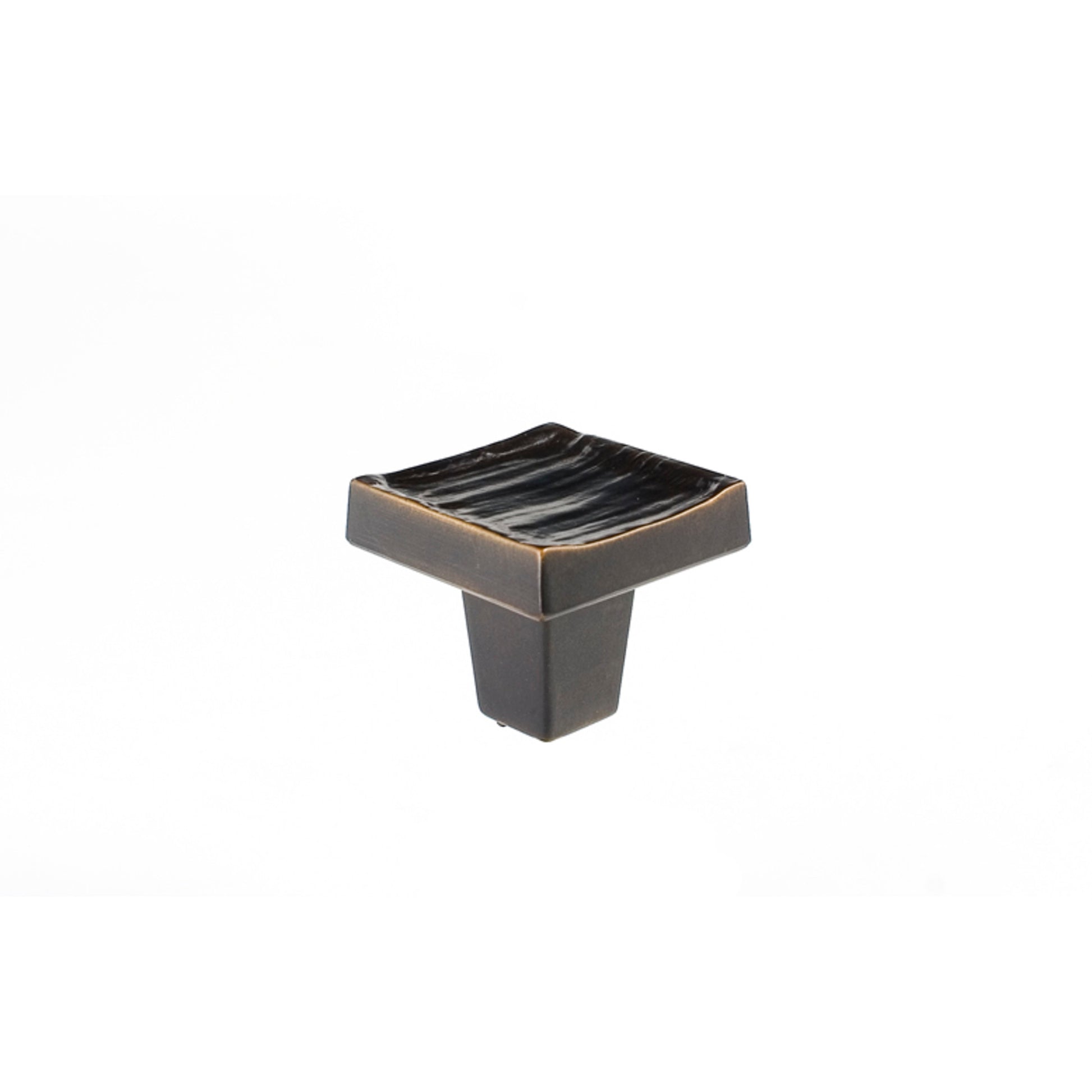 Forged 3 Square Knob By Du Verre - 1 1/4" - Oil Rubbed Bronze - New York Hardware