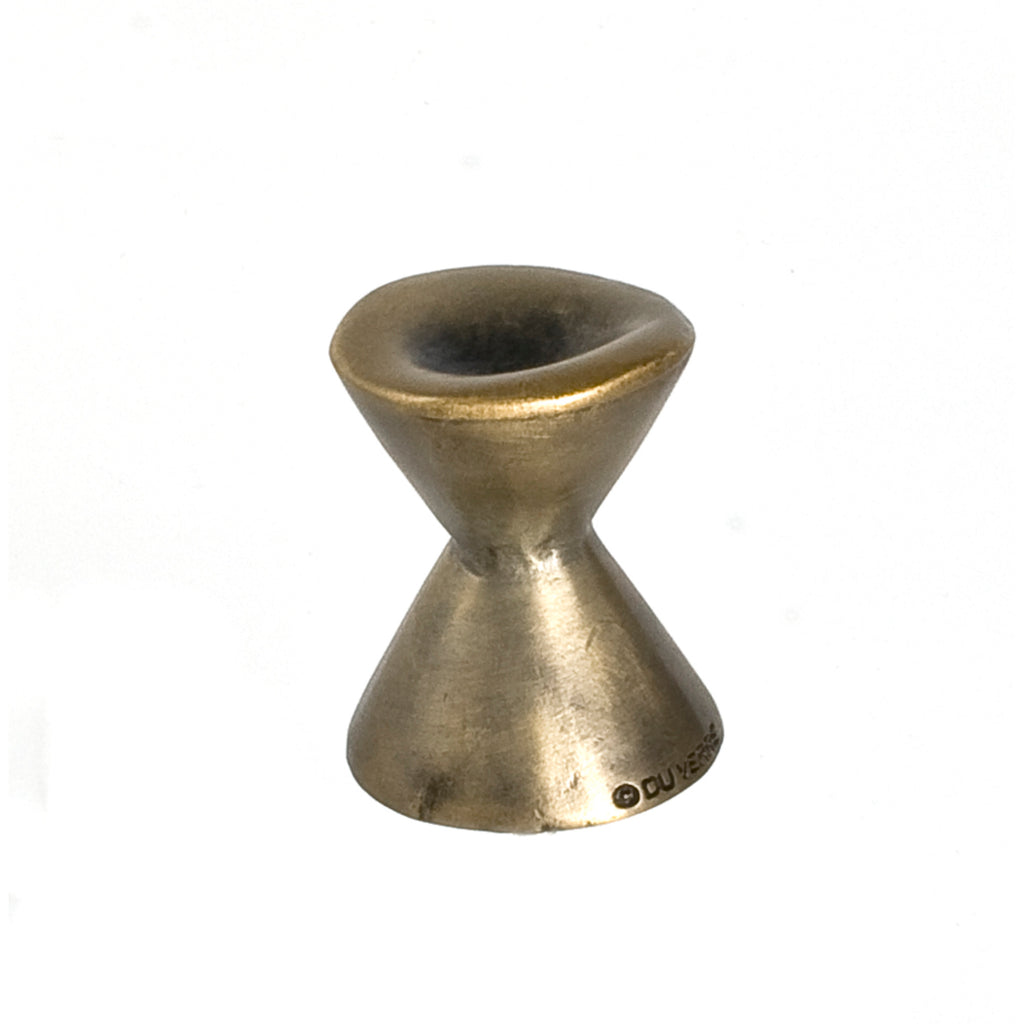 Forged 2 Round Knob By Du Verre - 1 1/4" - Antique Brass - New York Hardware