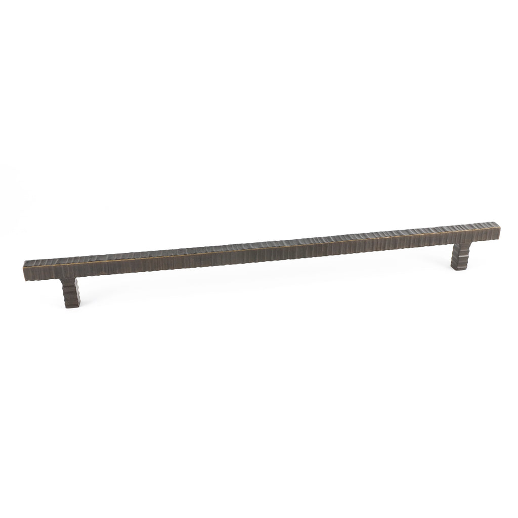 Forged 3 Square Bar Pull By Du Verre - 14 1/2" - Oil Rubbed Bronze - New York Hardware