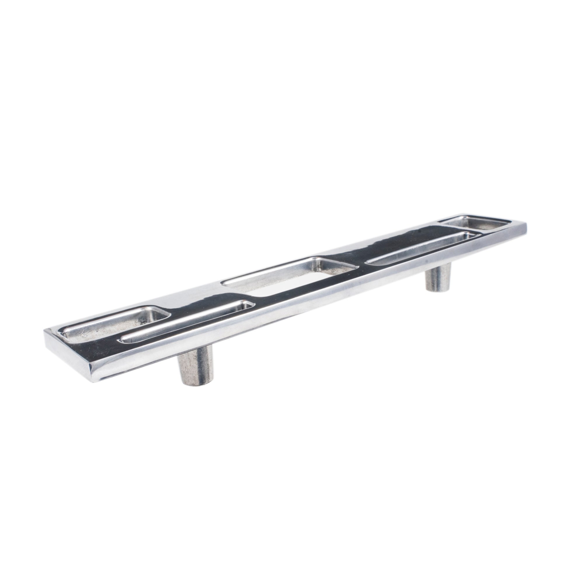 Marcel Pull By Du Verre - 6 1/2" - Polished Aluminum - New York Hardware