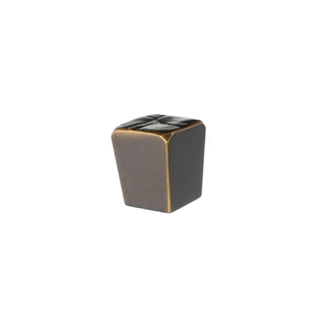 Jeff Goodman Cube Knob By Du Verre - 1" - Oil Rubbed Bronze - New York Hardware