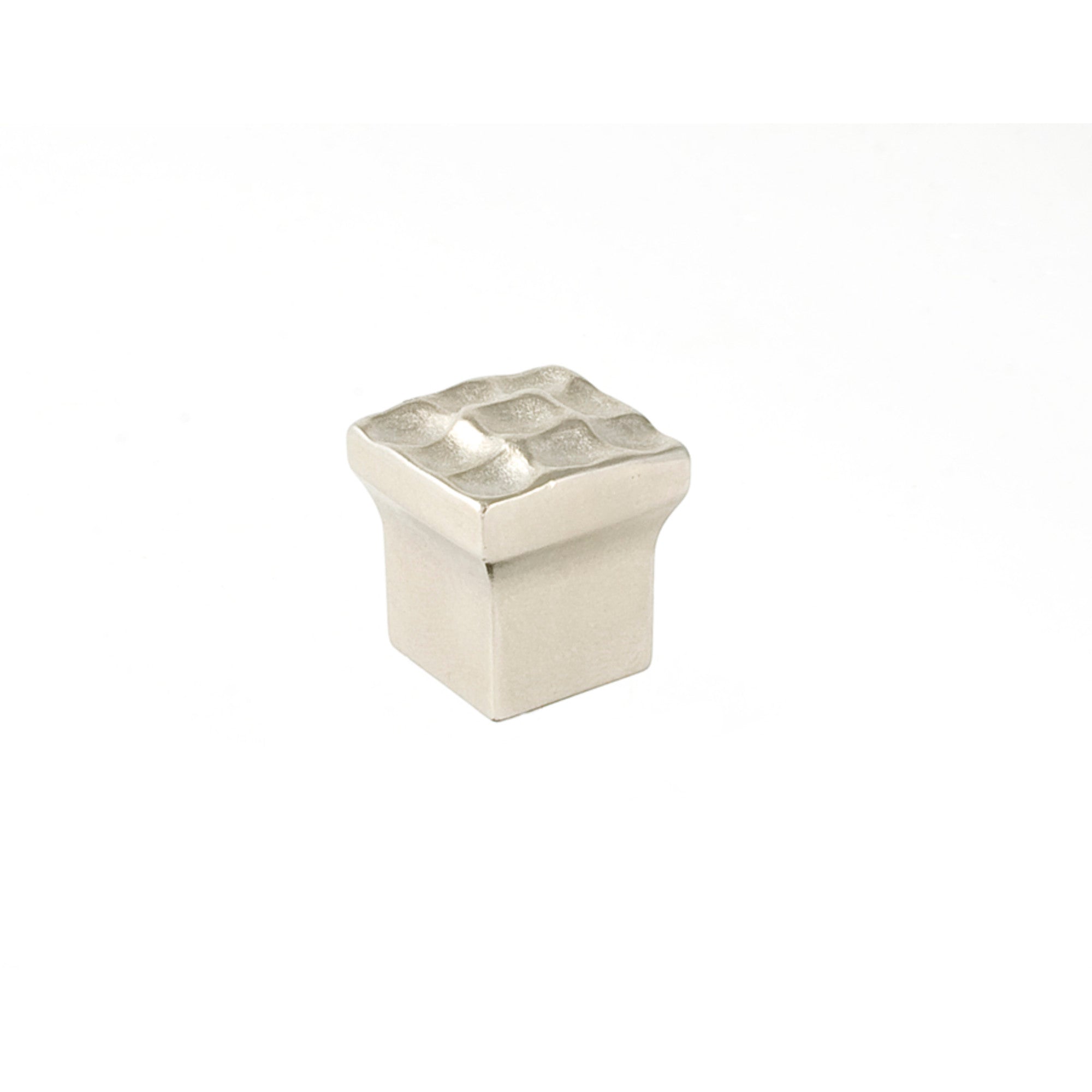 Pomegranate Square Knob By Du Verre - 7/8" - Satin Nickel - New York Hardware