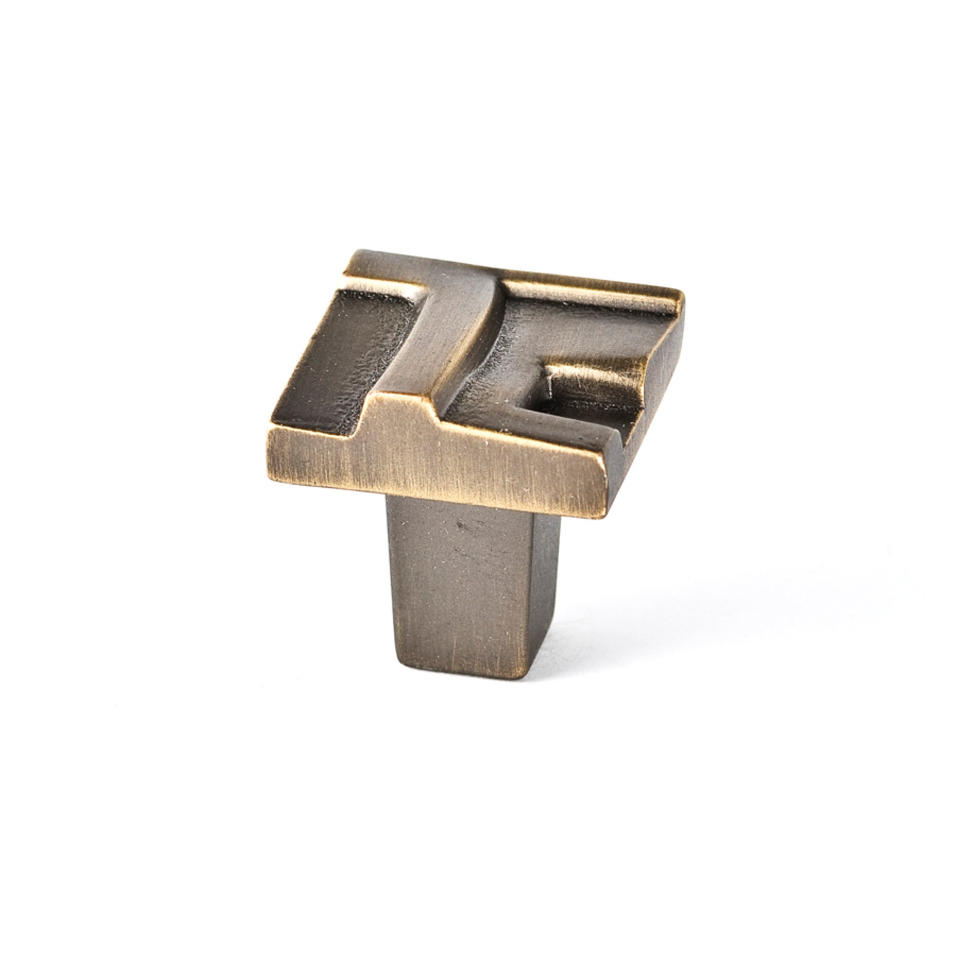 Rio Knob By Du Verre - 1" - Antique Brass - New York Hardware