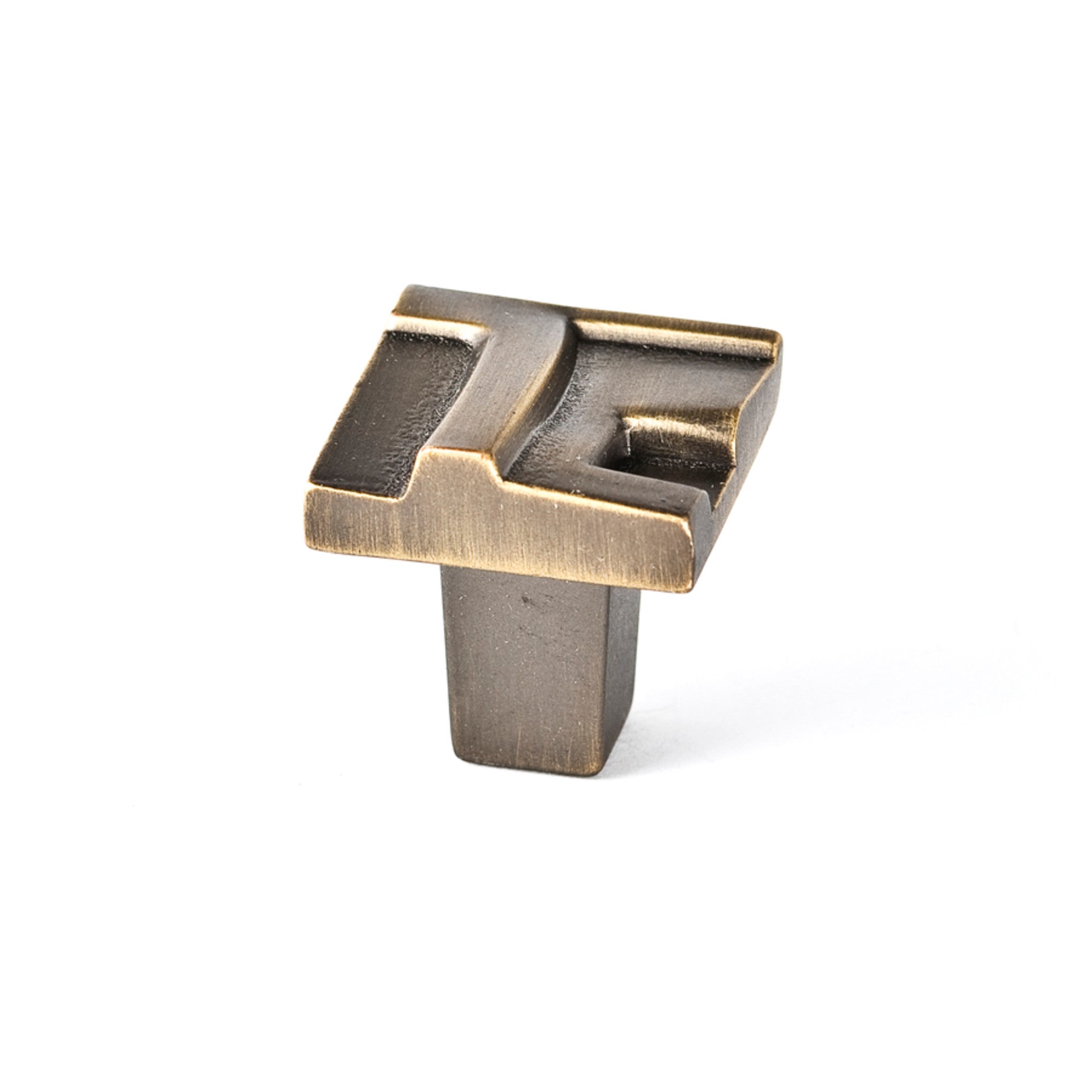 Rio Knob By Du Verre - 1" - Antique Brass - New York Hardware