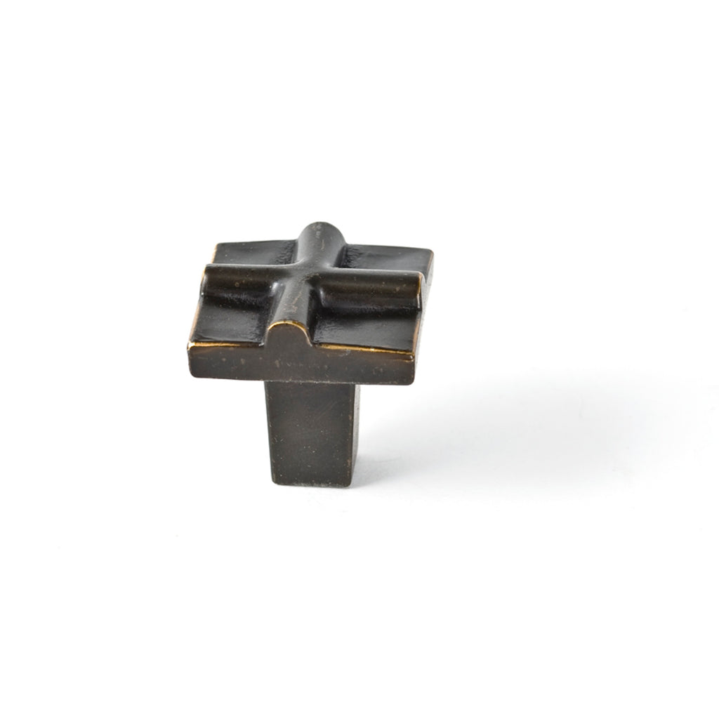 Rio Cross Knob By Du Verre - 1" - Oil Rubbed Bronze - New York Hardware