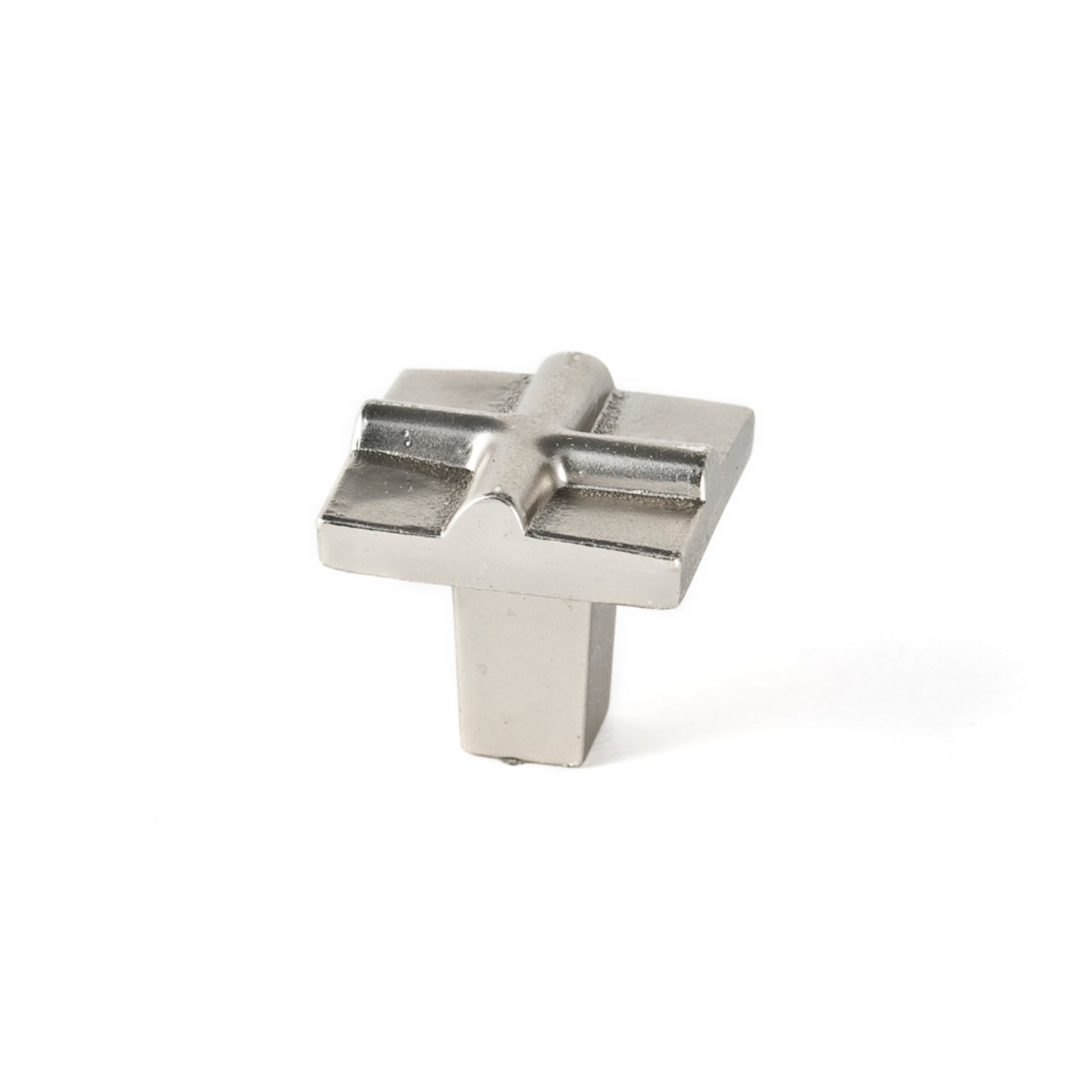 Rio Cross Knob By Du Verre - 1" - Satin Nickel - New York Hardware