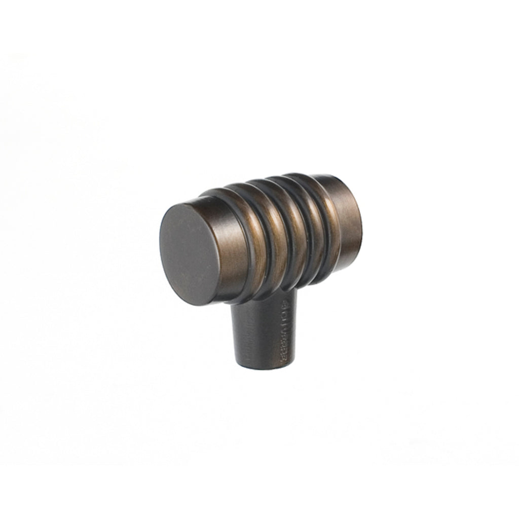 Stacked Finger Knob By Du Verre - 3/4" - Oil Rubbed Bronze - New York Hardware