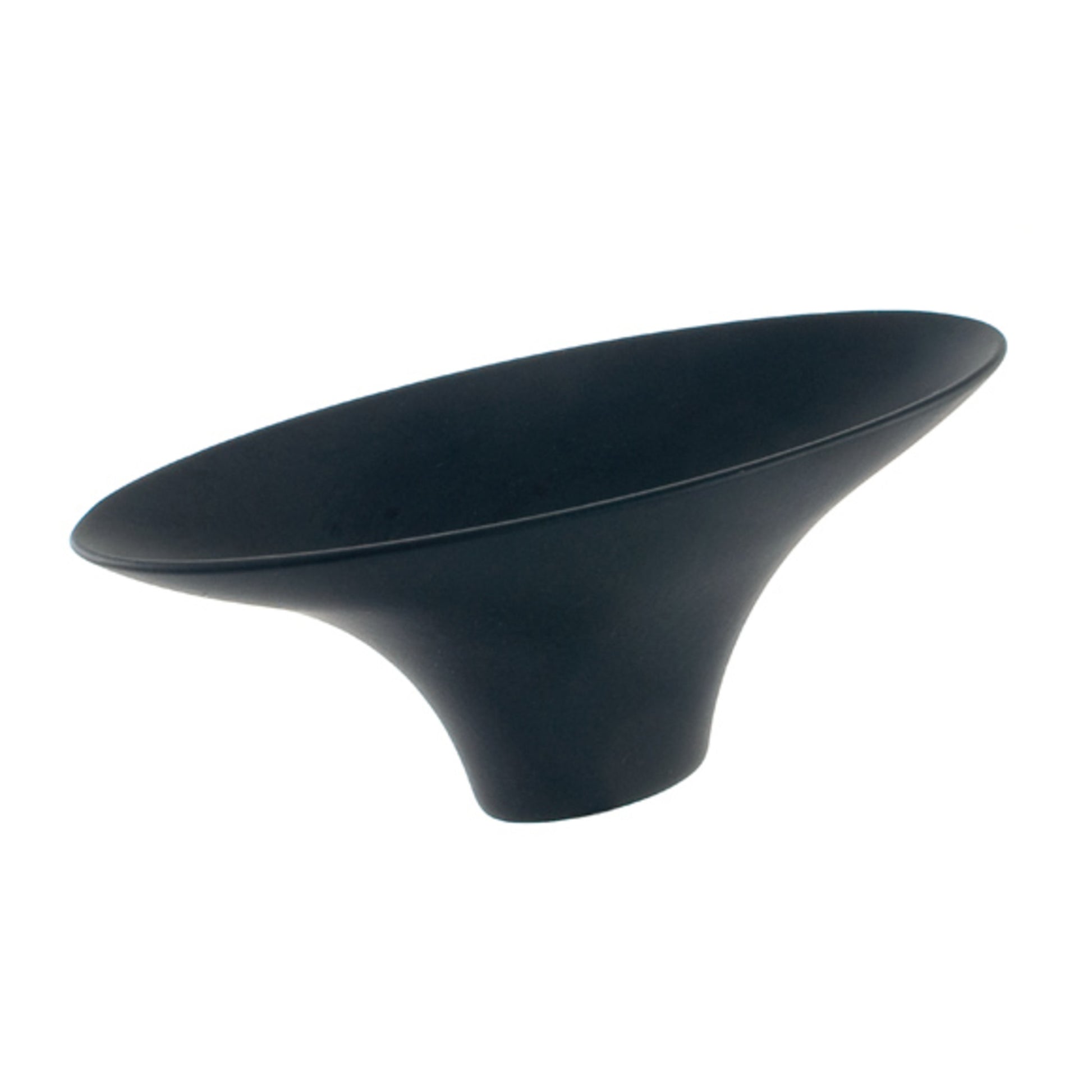 Lotus Knob By Du Verre - 1 3/8" - Black Matte - New York Hardware
