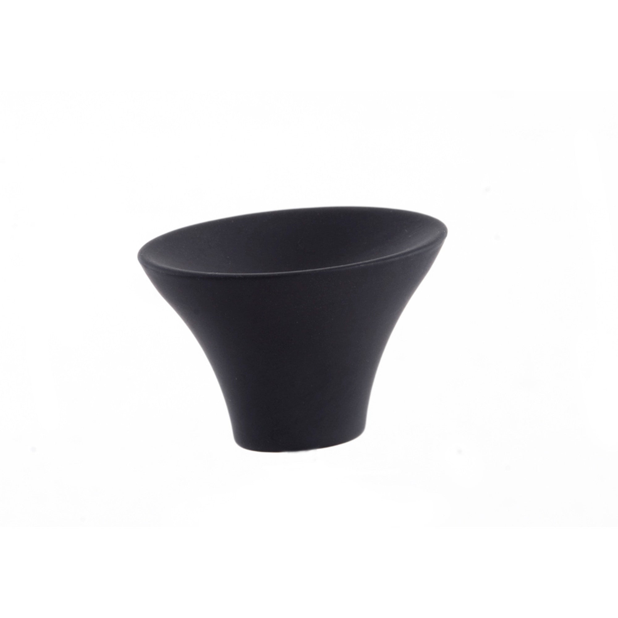 Lotus Knob By Du Verre - 7/8" - Black Matte - New York Hardware