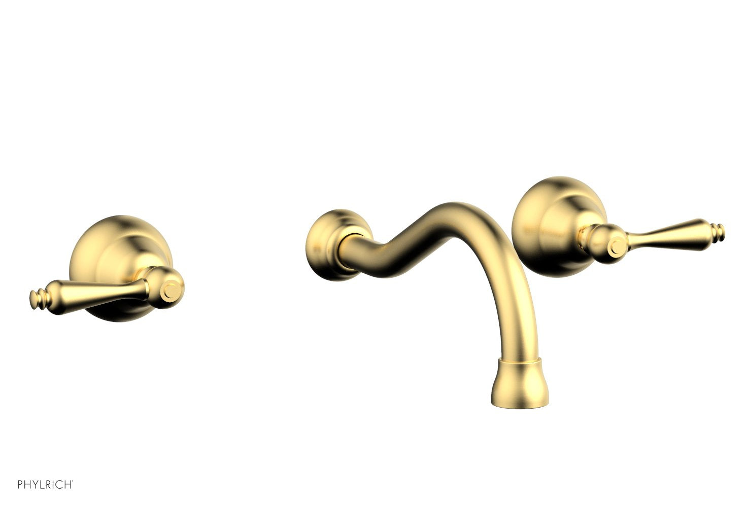 REVERE & SAVANNAH Wall Lavatory Set by Phylrich - Satin Nickel