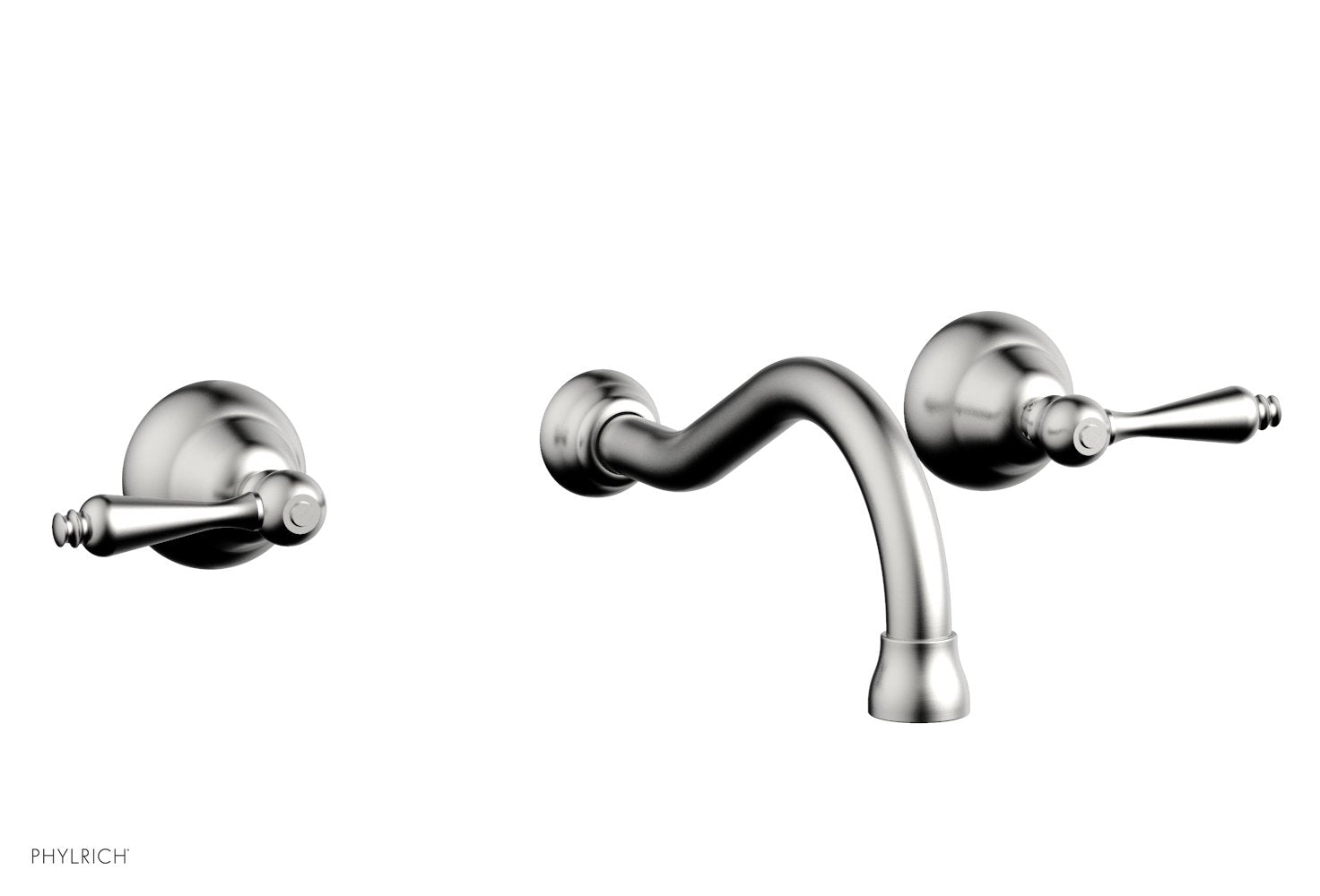 REVERE & SAVANNAH Wall Lavatory Set by Phylrich - Burnished Nickel