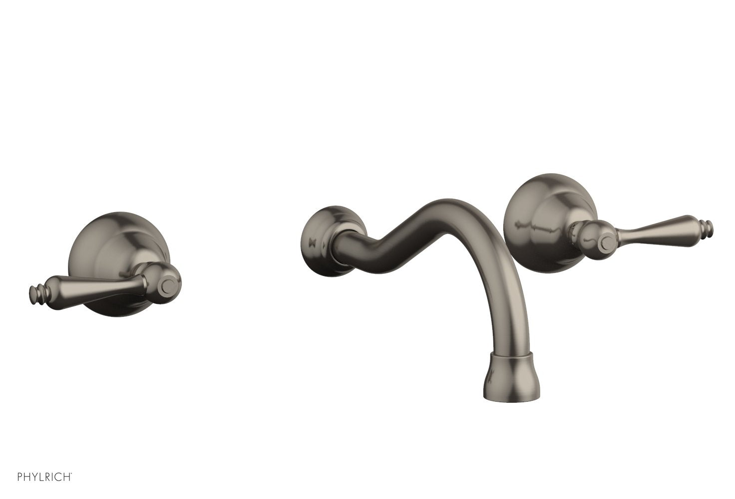 REVERE & SAVANNAH Wall Lavatory Set by Phylrich - Polished Brass Uncoated