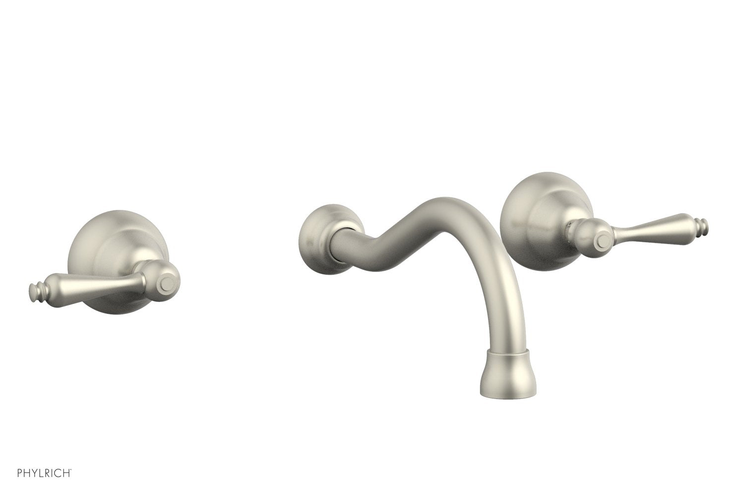 REVERE & SAVANNAH Wall Lavatory Set by Phylrich - Old English Brass