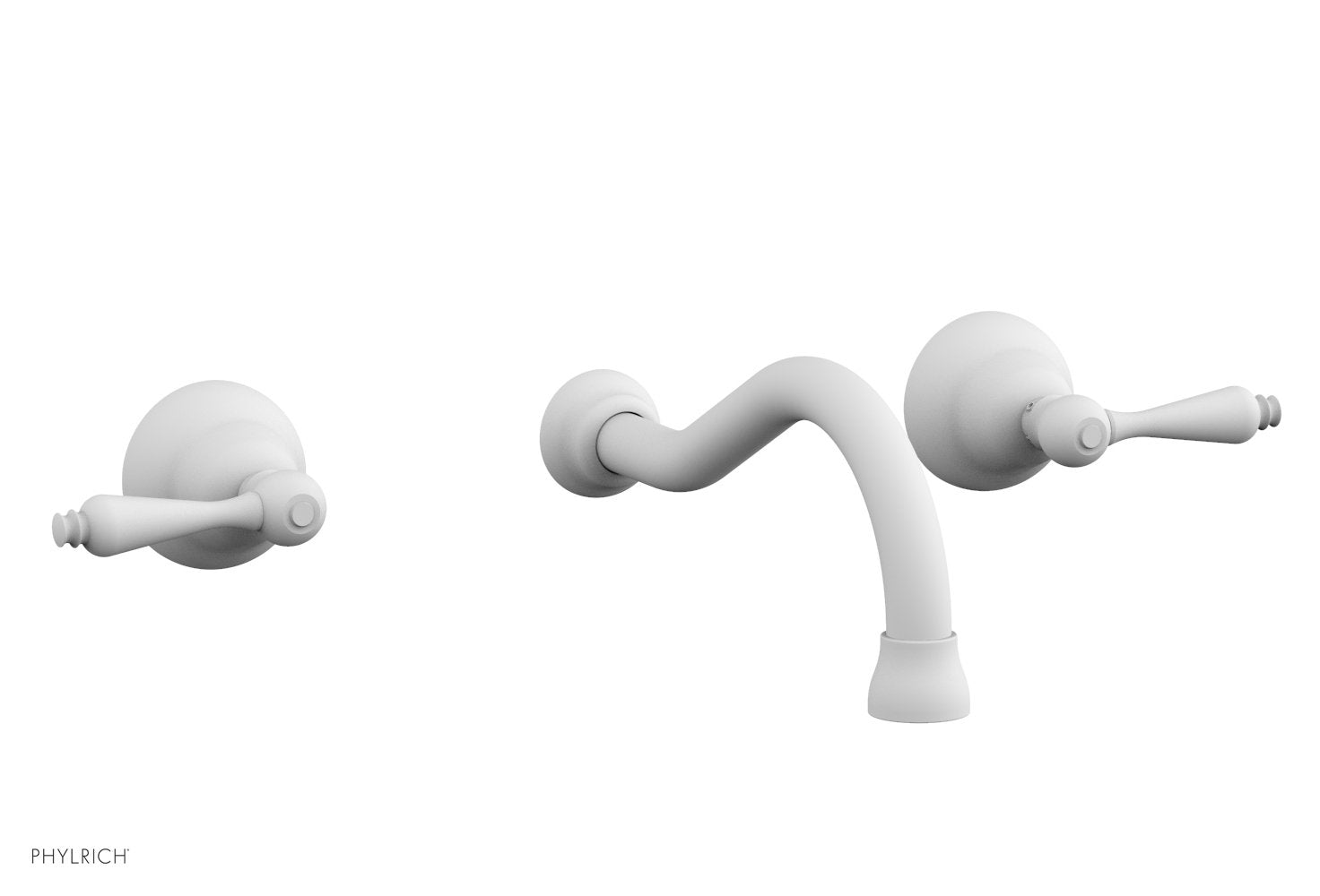 REVERE & SAVANNAH Wall Lavatory Set by Phylrich - Satin White