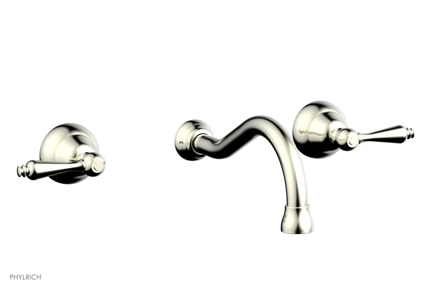 REVERE & SAVANNAH Wall Lavatory Set by Phylrich - Polished Gold