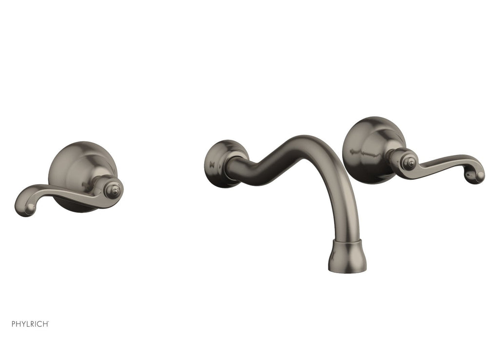 REVERE & SAVANNAH Wall Lavatory Set by Phylrich - Pewter