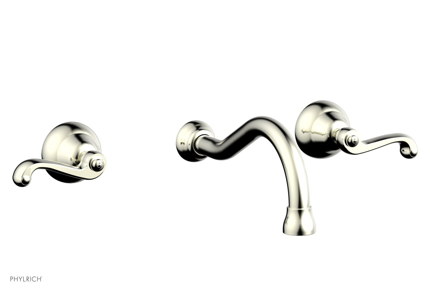 REVERE & SAVANNAH Wall Lavatory Set by Phylrich - Polished Brass