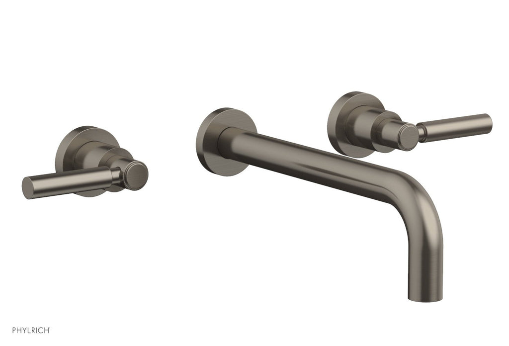 BASIC Wall Lavatory Set 10" Spout   Lever Handles by Phylrich - Pewter