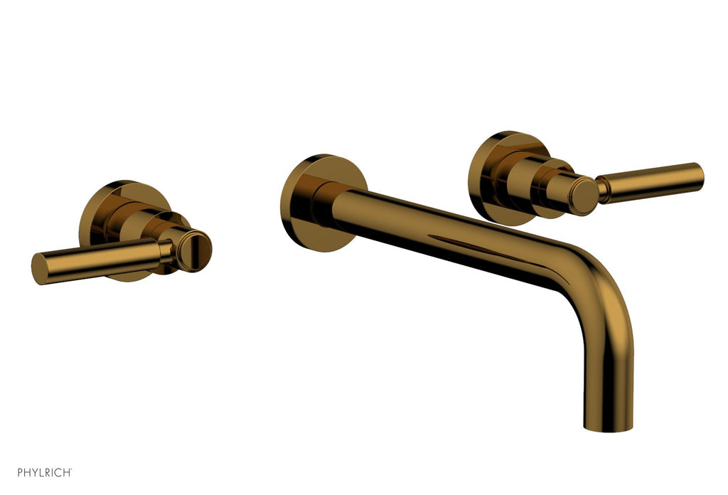 BASIC Wall Lavatory Set 10" Spout   Lever Handles by Phylrich - French Brass