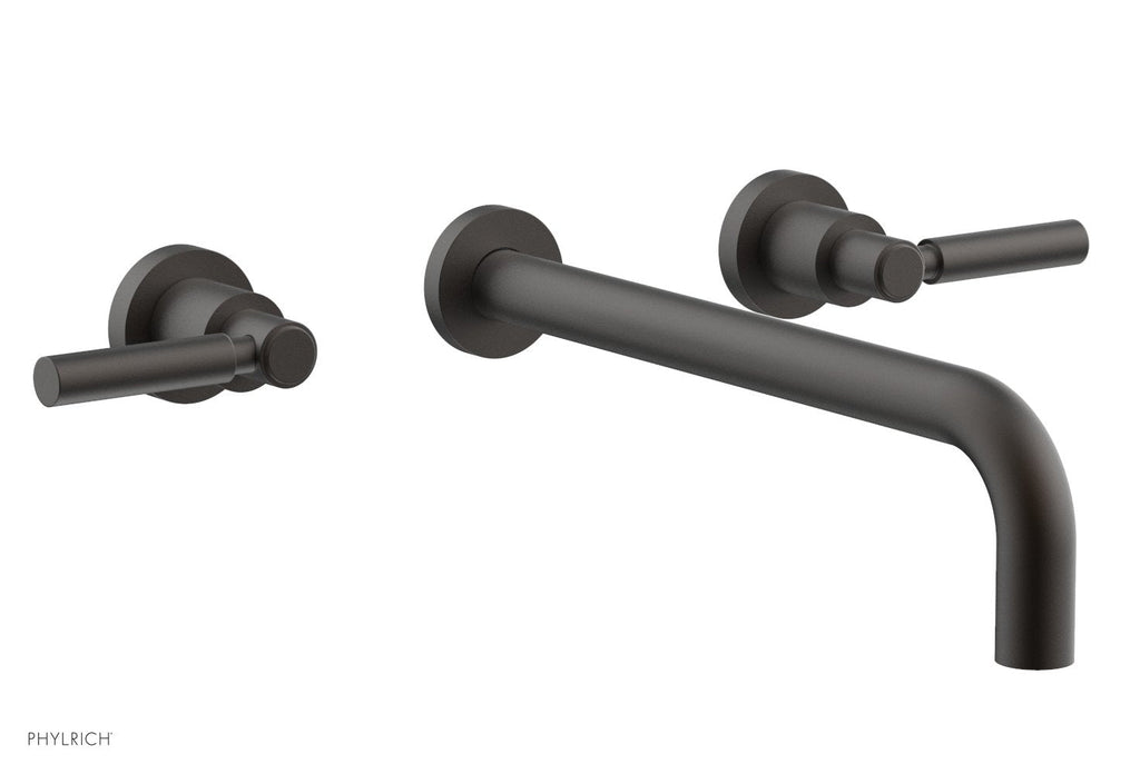 BASIC Wall Lavatory Set 12" Spout   Lever Handles by Phylrich - Oil Rubbed Bronze