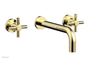 BASIC Wall Lavatory Set 10" Spout   Tubular Cross Handles by Phylrich - Polished Chrome