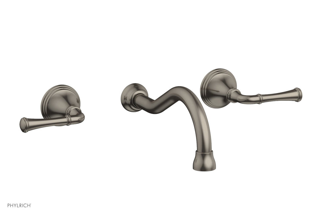 3RING Wall Lavatory Set   Straight Lever Handles by Phylrich - Pewter