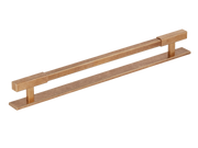 Digbeth Plain Appliance Pull & Backplate by Armac Martin - 384mm - Satin Nickel Plate