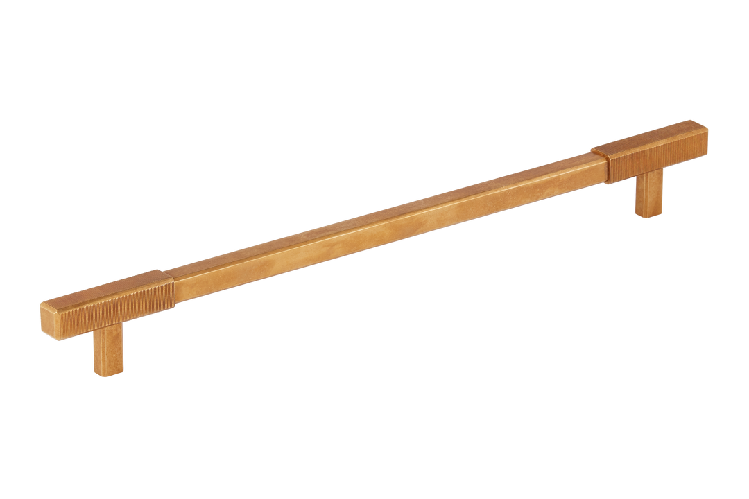 Digbeth Ridged Appliance Pull by Armac Martin - 384mm - Burnished Brass