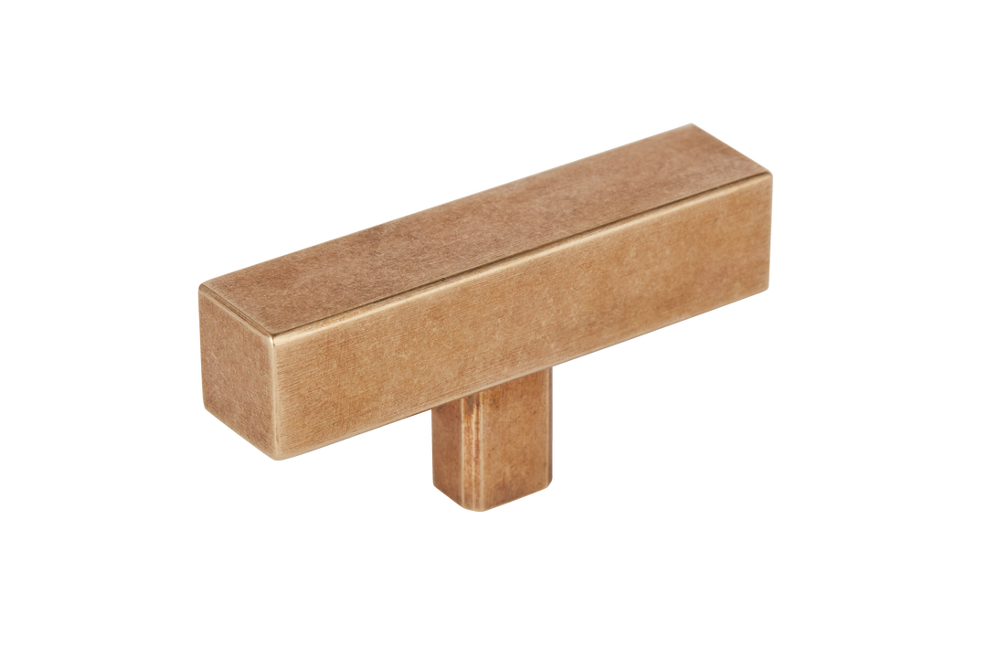 Digbeth Plain T bar Handle by Armac Martin - 67mm - Satin Nickel Plate