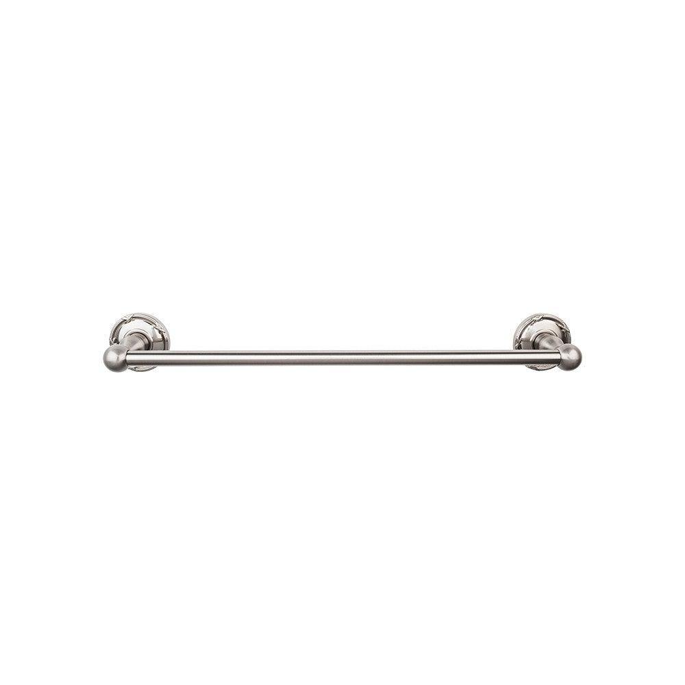 Edwardian Bath 30" Single Towel Rod - Ribbon Backplate - Brushed Satin Nickel - New York Hardware