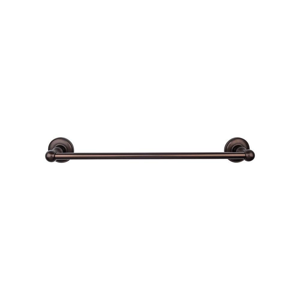 Edwardian Bath 30" Single Towel Rod - Smooth Backplate - Oil Rubbed Bronze - New York Hardware