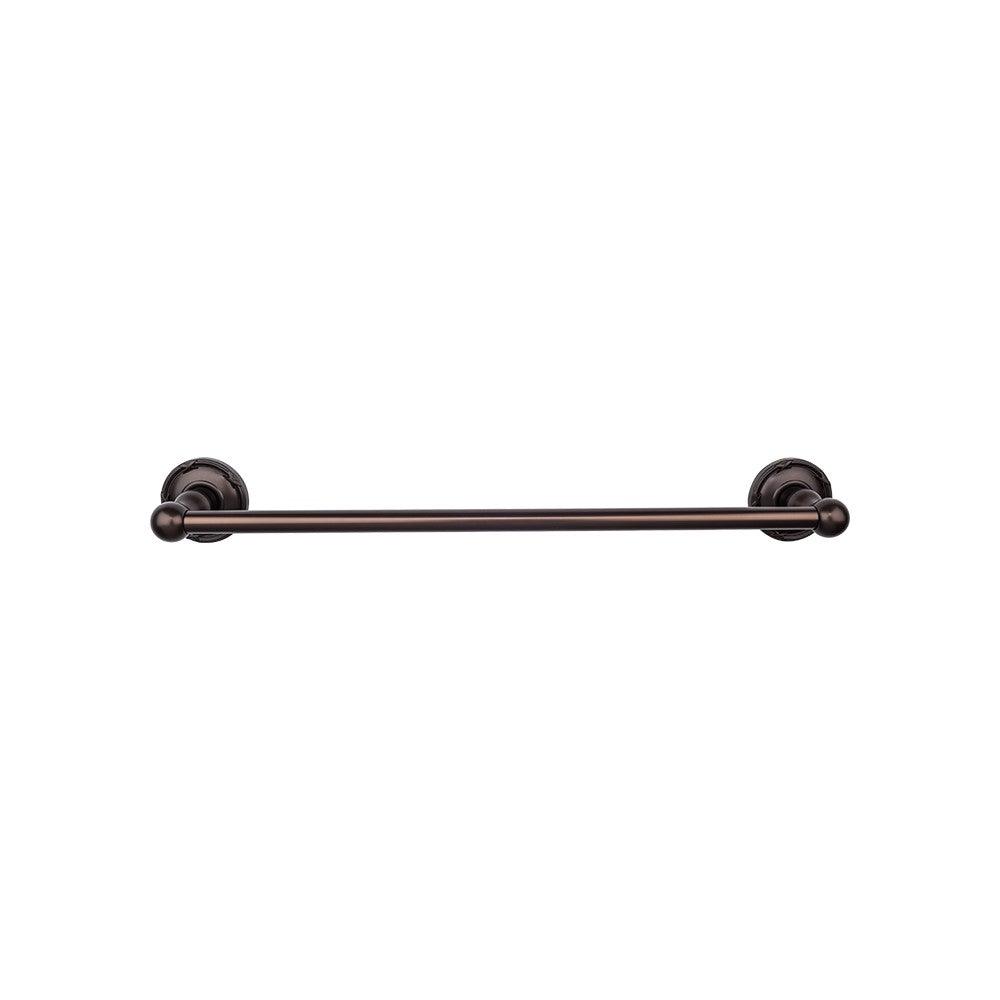 Edwardian Bath 30" Single Towel Rod - Ribbon Backplate - Oil Rubbed Bronze - New York Hardware
