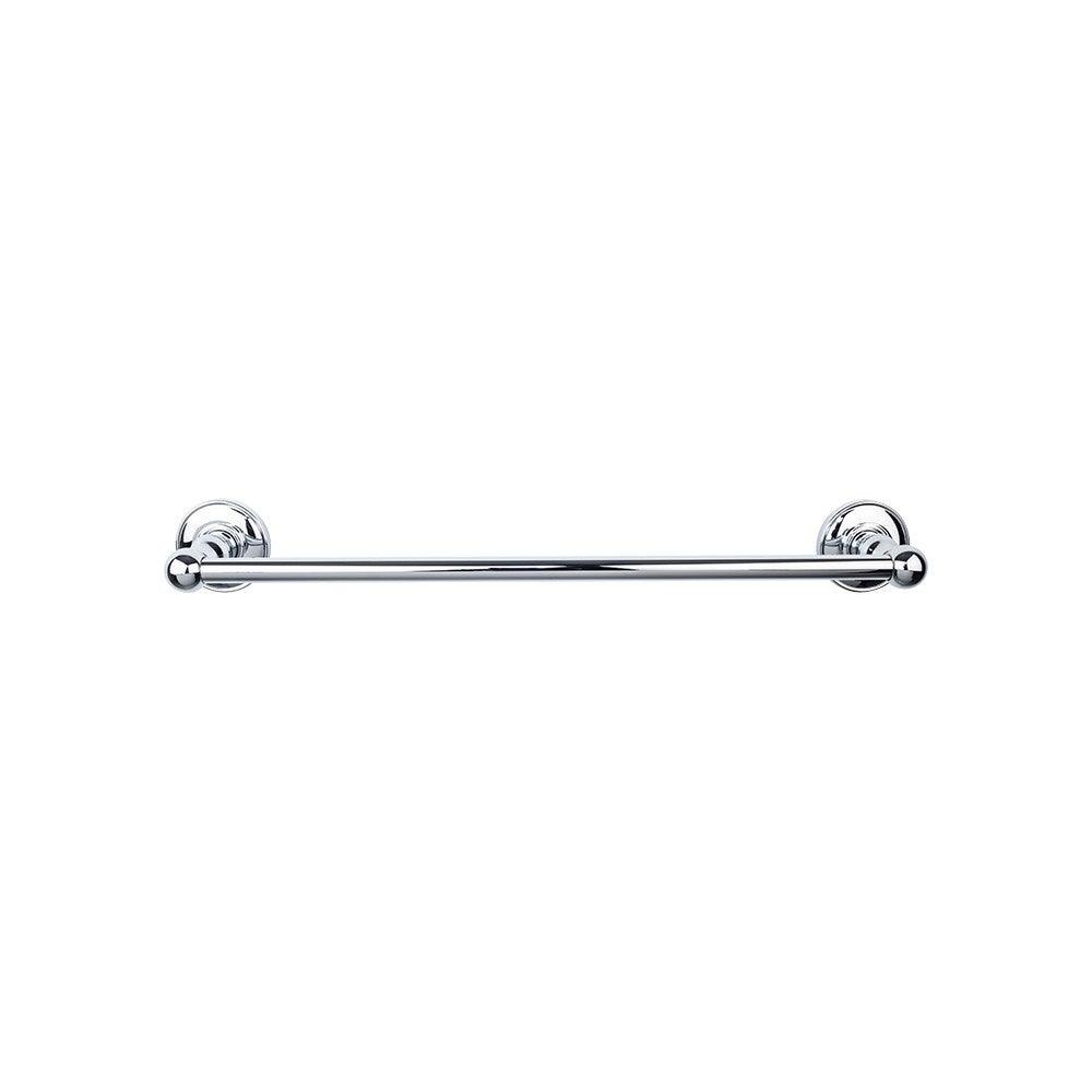 Edwardian Bath 30" Single Towel Rod - Smooth Backplate - Polished Chrome - New York Hardware