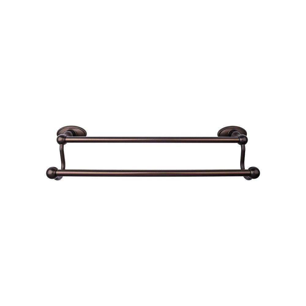 Edwardian Bath 30" Double Towel Rod - Oval Backplate - Oil Rubbed Bronze - New York Hardware