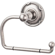 Edwardian Bath Tissue Hook - Ribbon Backplate - Antique Pewter - New York Hardware