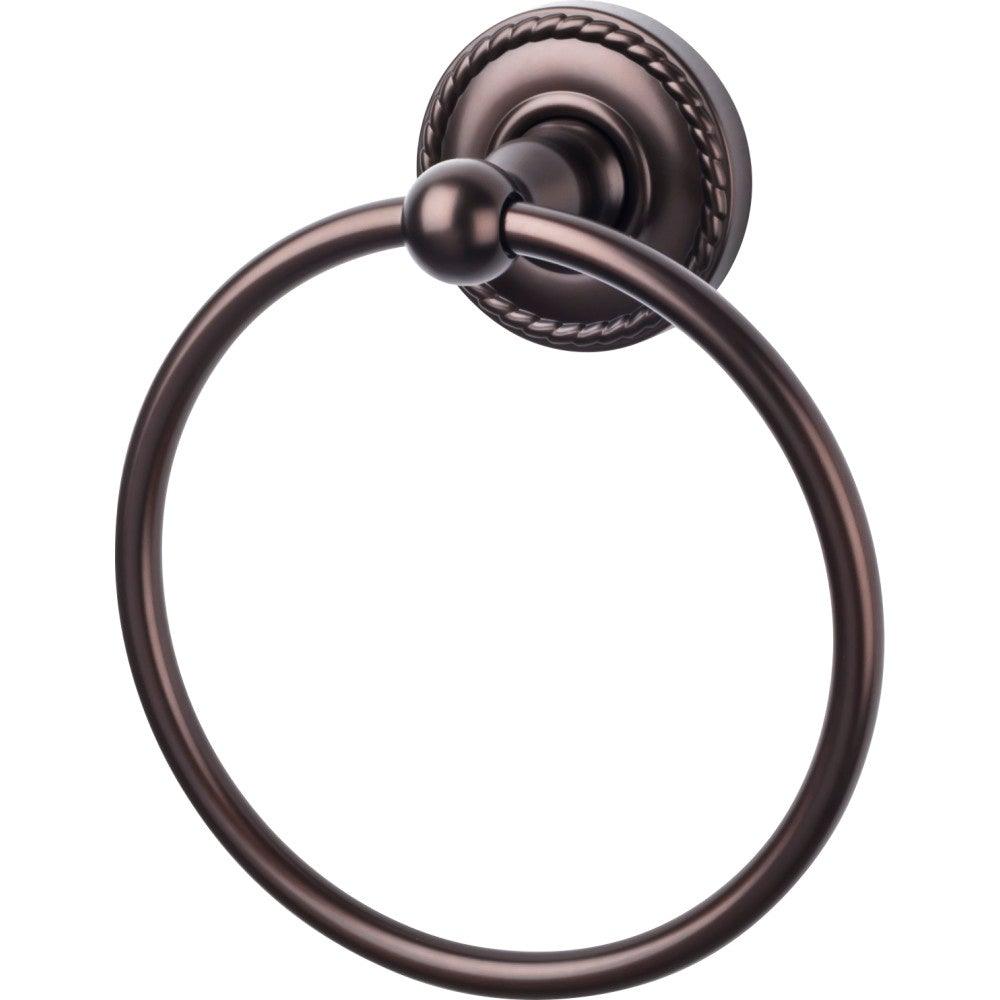 Edwardian Bath Ring - Rope Backplate - Oil Rubbed Bronze - New York Hardware