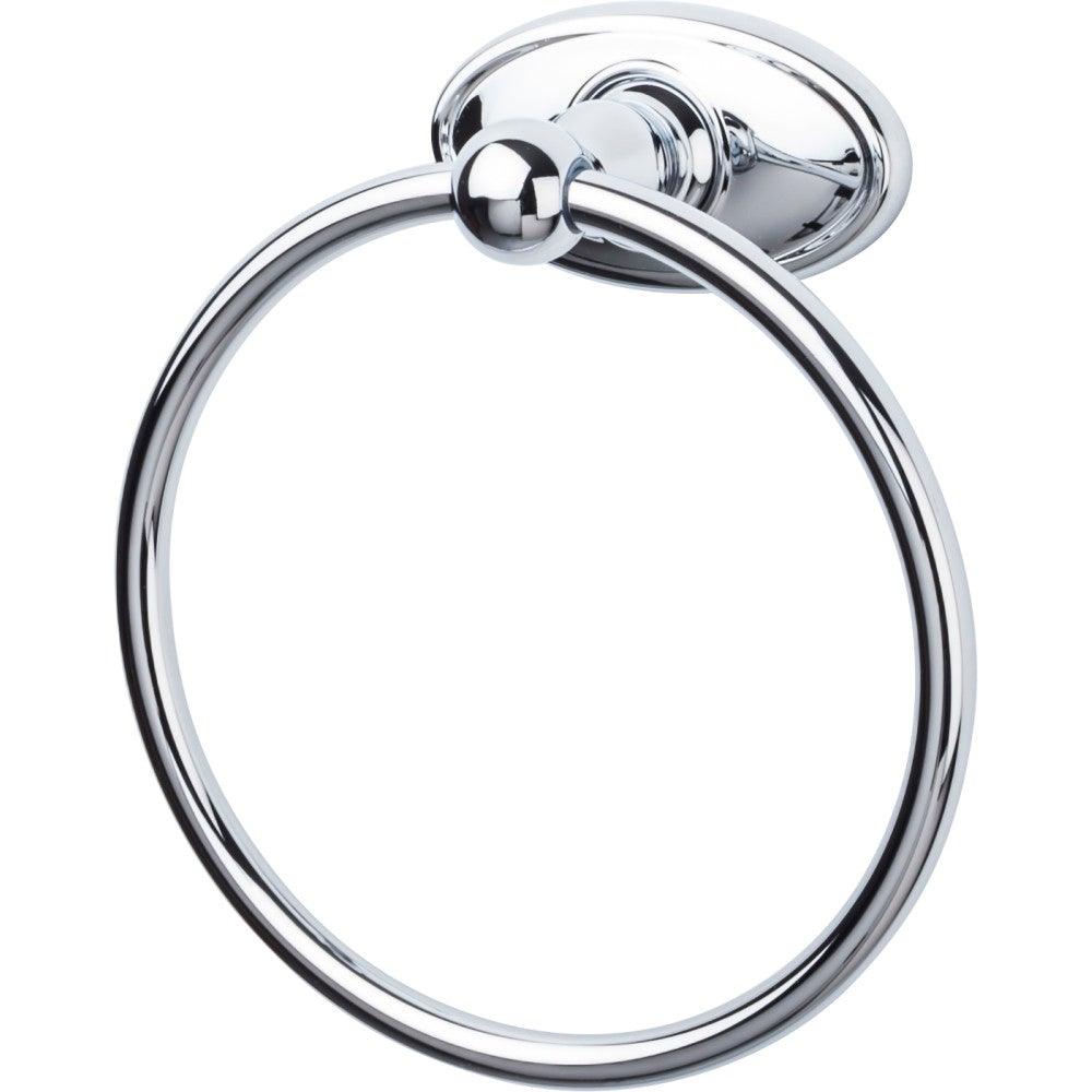 Edwardian Bath Ring - Oval Backplate - Polished Chrome - New York Hardware
