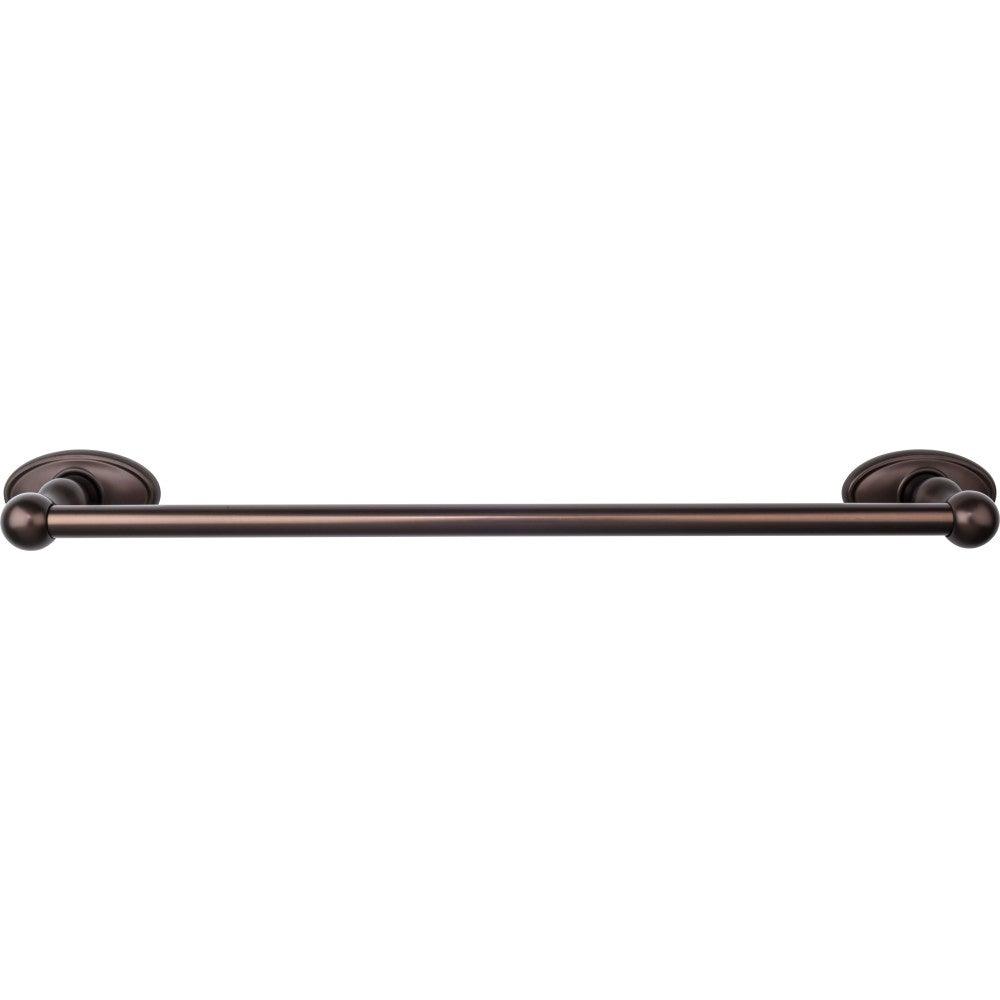 Edwardian Bath 18" Single Towel Rod - Oval Backplate - Oil Rubbed Bronze - New York Hardware