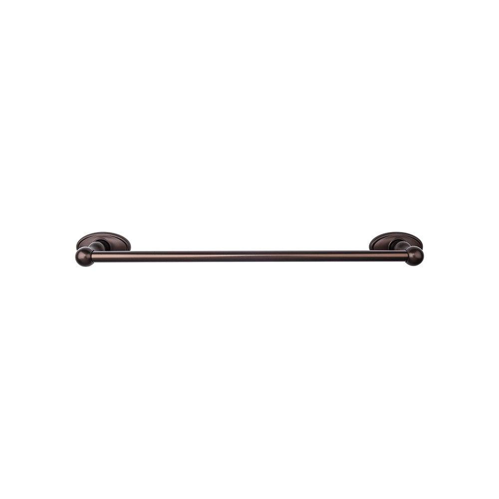 Edwardian Bath 24" Single Towel Rod - Oval Backplate - Oil Rubbed Bronze - New York Hardware
