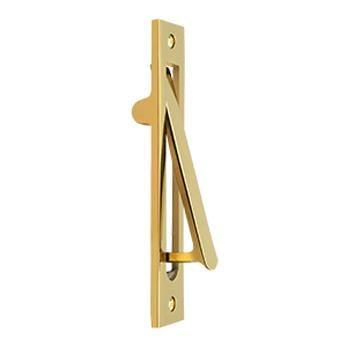 Heavy Duty Edge Pull 6 1/4" - PVD - Polished Brass - New York Hardware Online