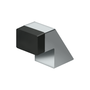 Small Solid Brass Contemporary Floor Door Bumper by Deltana -  - Polished Chrome - New York Hardware